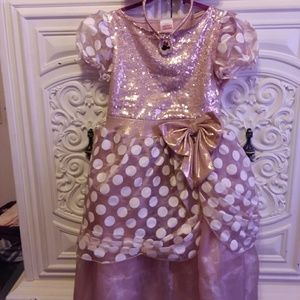 Rose gold minnie mouse costume